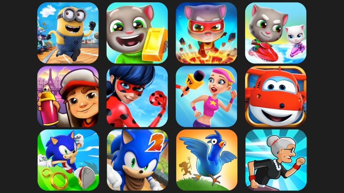 minion_rush_talking_tom_gold_run_hero_dash_jetski_2_subway_surfers_sonic_dash_(12_in_1)