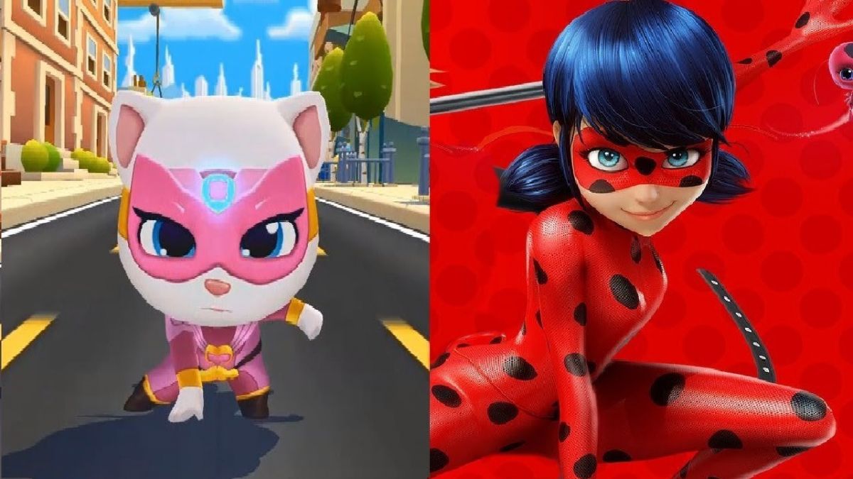 talking_tom_hero_dash_talking_angela_vs_miraculous_ladybug_andamp;_cat_noir_android_gameplay